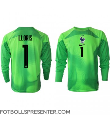 Frankrike Hugo Lloris #1 Målvakt Borta Matchtröja VM 2022 Långärmad